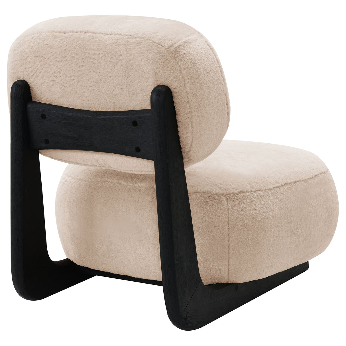 Duffie Upholstered Armless Accent Chair in Camel