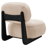 Duffie Upholstered Armless Accent Chair in Camel