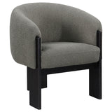 Valdez Boucle Upholstered Barrel Back Accent Chair