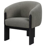 Valdez Boucle Upholstered Barrel Back Accent Chair