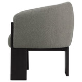 Valdez Boucle Upholstered Barrel Back Accent Chair