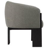 Valdez Boucle Upholstered Barrel Back Accent Chair
