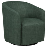 Mossbrook Fabric Upholstered Swivel Accent Chair - Green