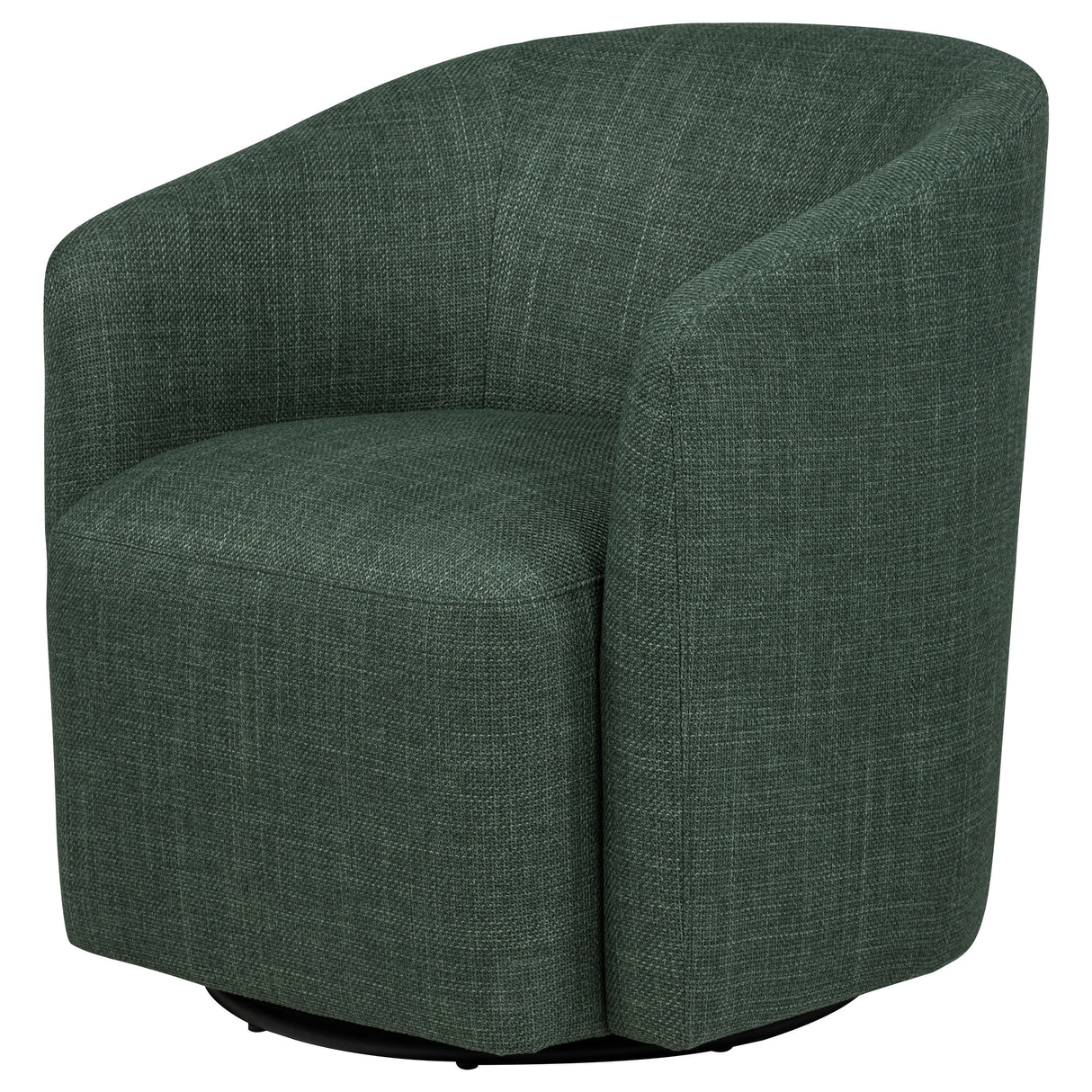 Mossbrook Fabric Upholstered Swivel Accent Chair - Green