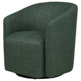 Mossbrook Fabric Upholstered Swivel Accent Chair - Green