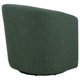 Mossbrook Fabric Upholstered Swivel Accent Chair - Green
