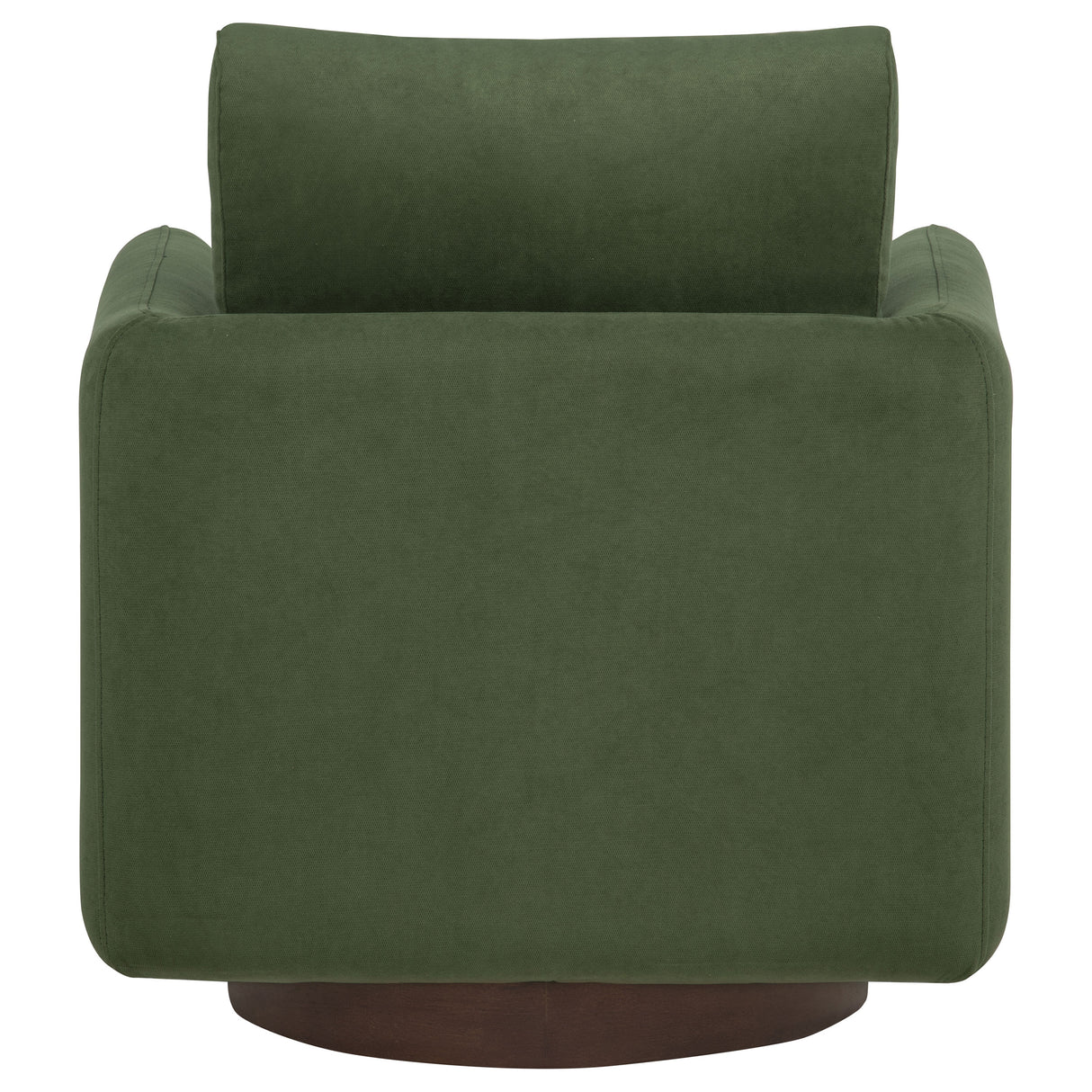Iris Matcha Fabric Swivel Accent Chair with Pedestal Base