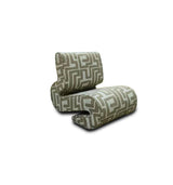 Camel Fabric Accent Chair