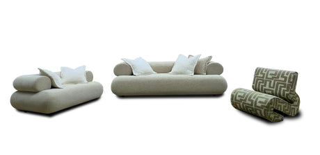 Camel Fabric Accent Chair