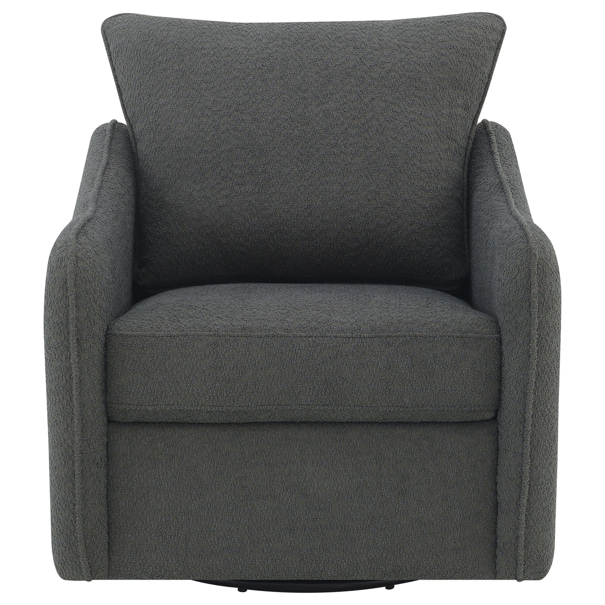 Madia Upholstered Swivel Glider Chair - Charcoal