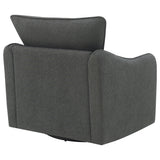 Madia Upholstered Swivel Glider Chair - Charcoal