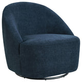 Navy Fabric Accent Chair with LVL Frame