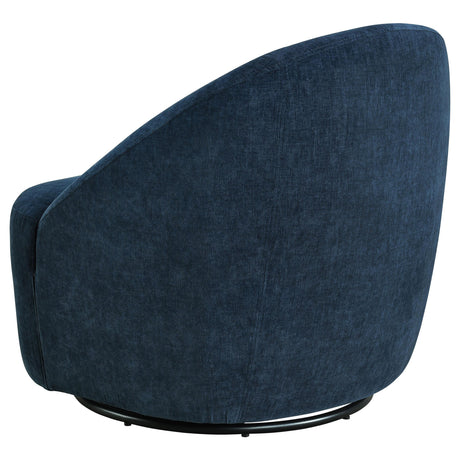Navy Fabric Accent Chair with LVL Frame