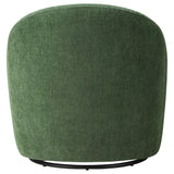 Leon Green Chenille Upholstered Swivel Accent Chair