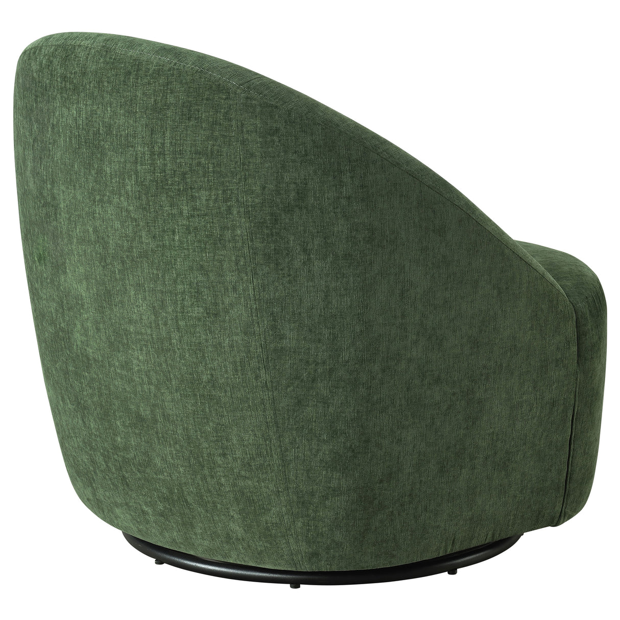 Leon Green Chenille Upholstered Swivel Accent Chair