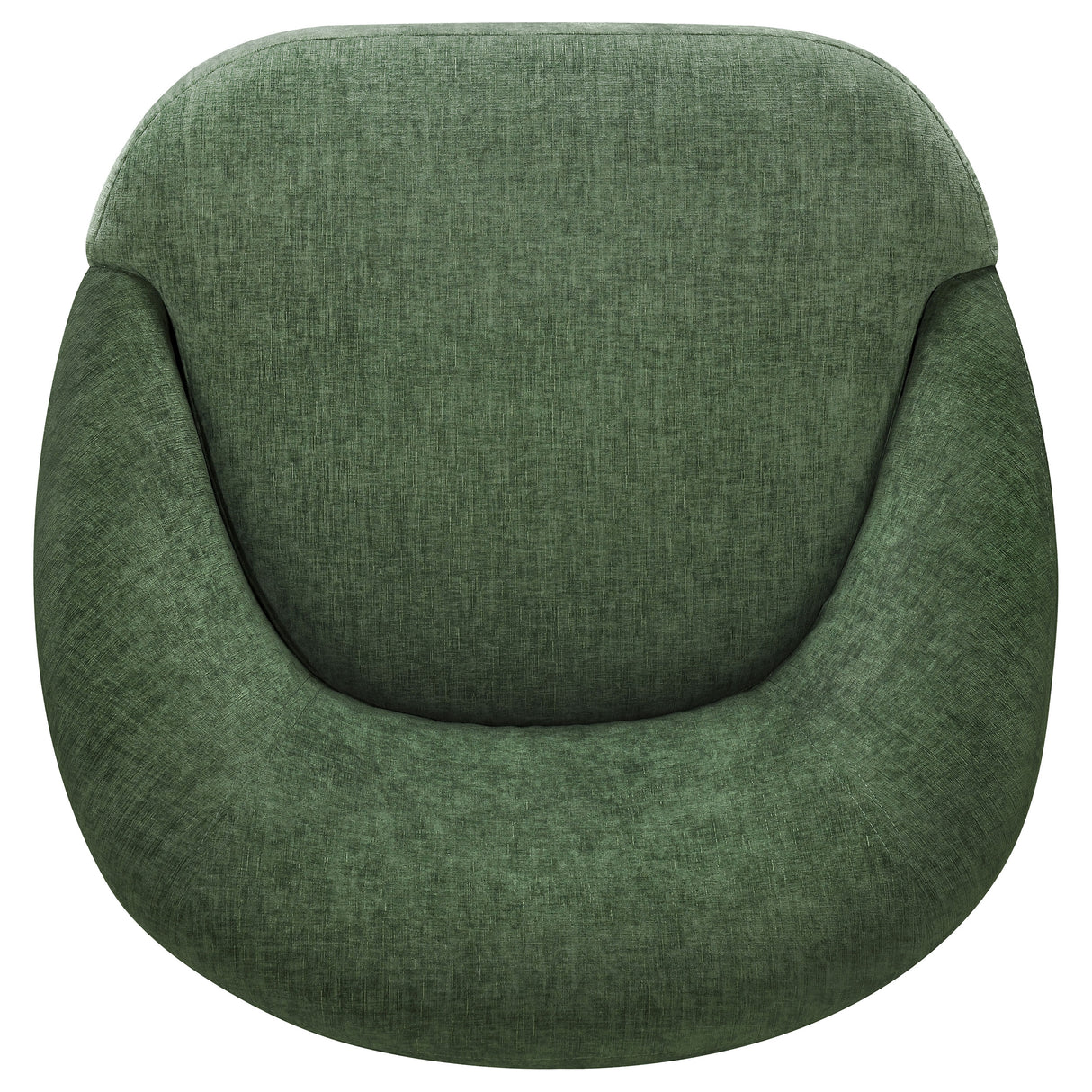 Leon Green Chenille Upholstered Swivel Accent Chair