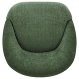 Leon Green Chenille Upholstered Swivel Accent Chair