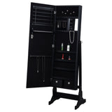 Tutuola Cheval Mirror with Jewelry Storage - Black