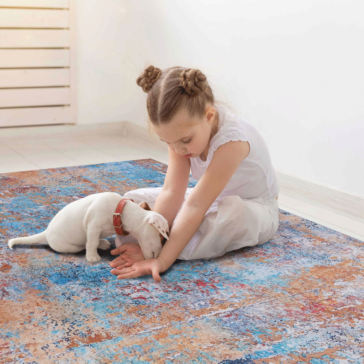 Maval - 6' X 9' Washable Area Rug - Multi