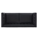 Chesterfield Sofa With Flared Arms For Living Room