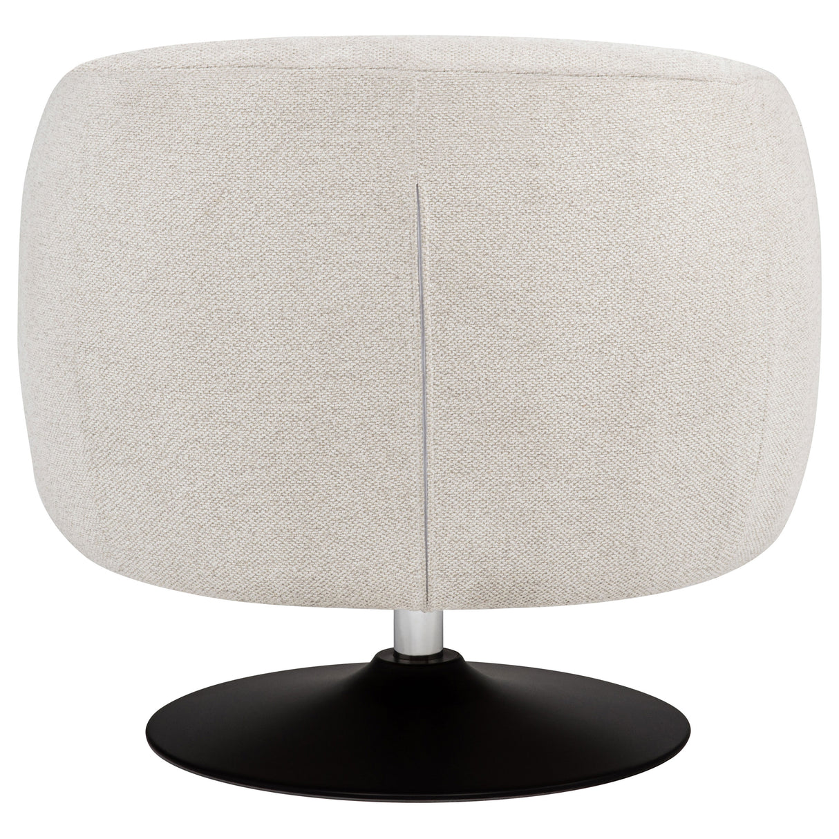 Dave Upholstered Barrel Back Swivel Club Chair - Beige
