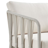 Breeze - Cream Metal Outdoor Swivel Lounge Chair With Cushions - Pearl