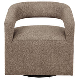 Westhill Boucle Swivel Accent Chair in Rocky Road