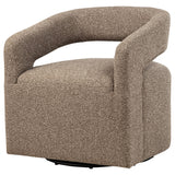 Westhill Boucle Swivel Accent Chair in Rocky Road