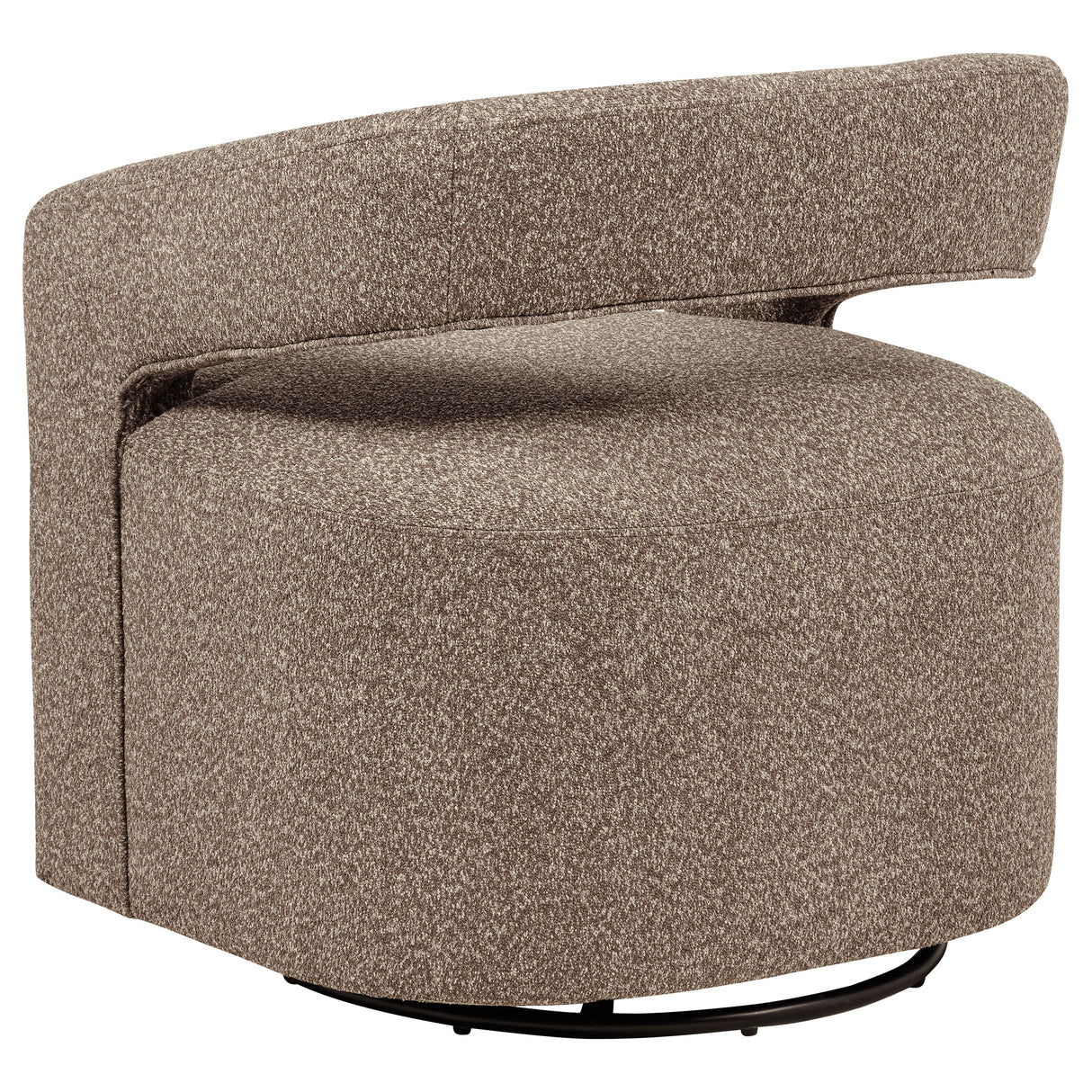Westhill Boucle Swivel Accent Chair in Rocky Road