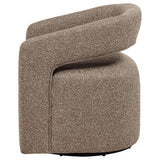 Westhill Boucle Swivel Accent Chair in Rocky Road