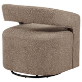 Westhill Boucle Swivel Accent Chair in Rocky Road