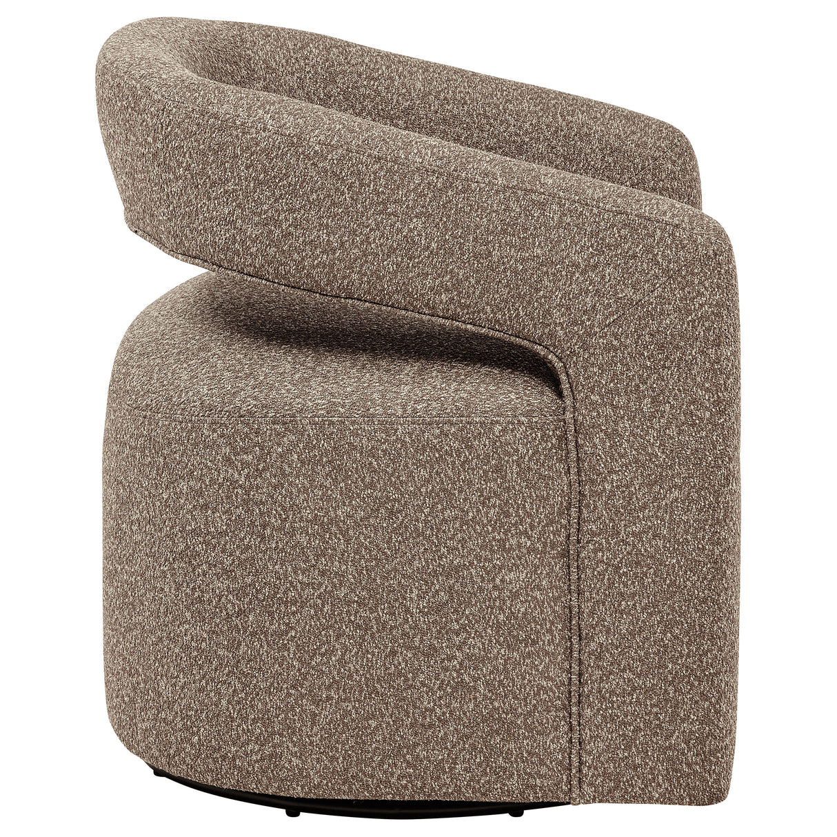 Westhill Boucle Swivel Accent Chair in Rocky Road