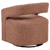 Westhill Berry Boucle Swivel Accent Chair