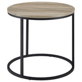 Arrize - Round Side End Table - Pine Wood