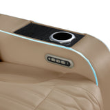 Electra - 3 Piece Power Reclining Sofa, Loveseat And Recliner Set With Power Headrests, Massage And LED Lighting