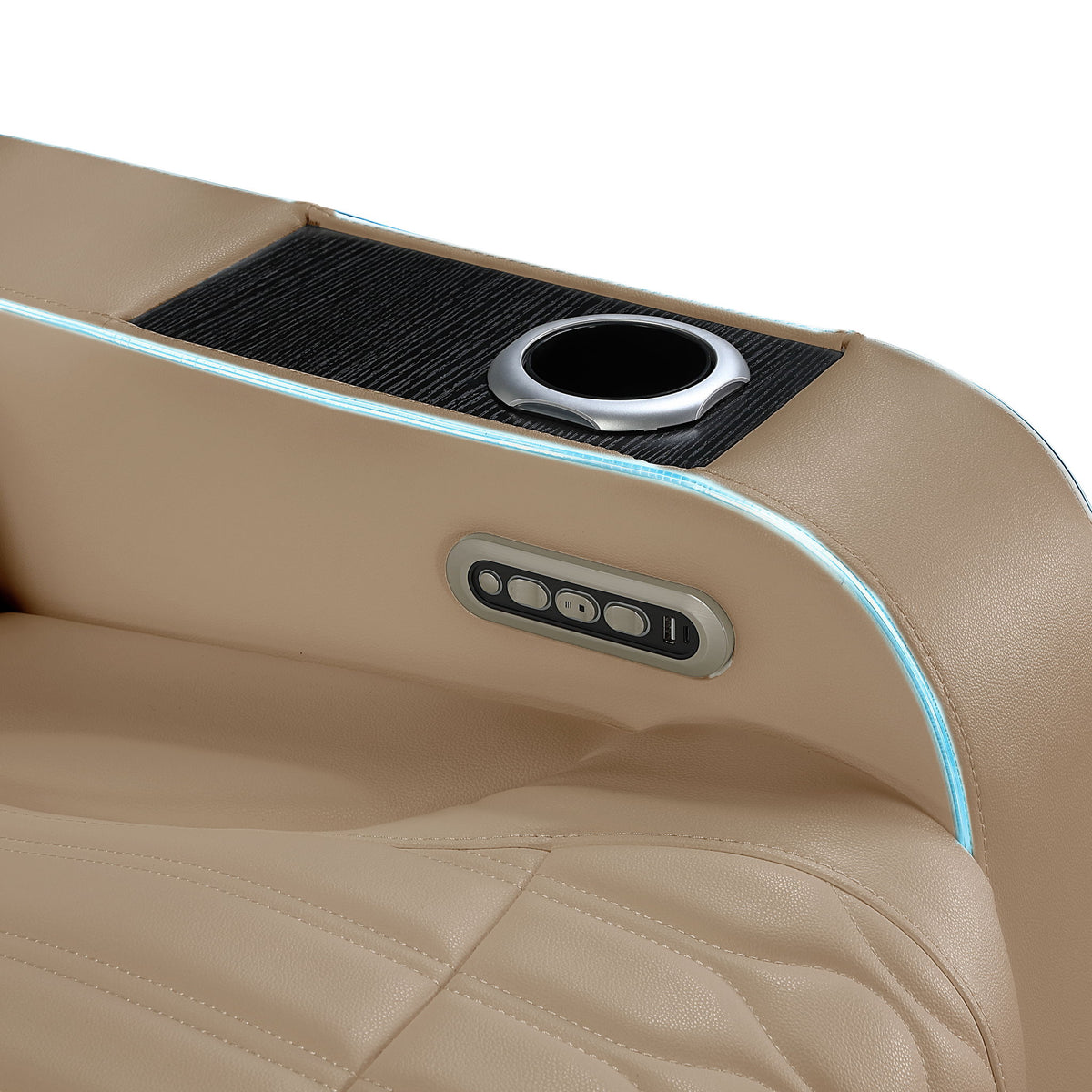 Electra - Power Reclining Set With Power Headrests, Massage And LED Lighting