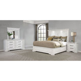 Bedroom Set With LED Lighting And Carved Moldings