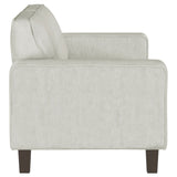 Xana - 2 Piece Upholstered Track Arm Sofa Set - Greige