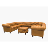 Chesterfield Vintage Style U - Shape Sectional