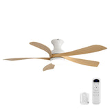 52" Ceiling Fan With 3 Color Dimmable LED Light, DC Reversible Motor, 6 Speed Settings