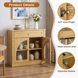Modern Sideboard Cabinet With 1 Drawer And 2 Arched Doors