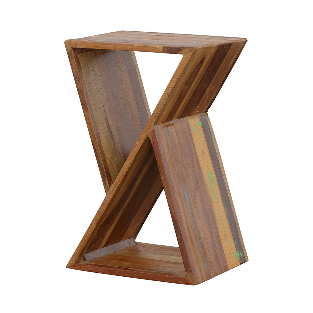 Lily Reclaimed Wood Accent Side Table - Natural