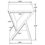 Lily Reclaimed Wood Accent Side Table - Natural