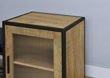 Martino Mango and Black Shoe Storage Entryway Bench with Cabinet