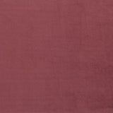 Sora Round Velvet Ottoman in Berry with Gold Band