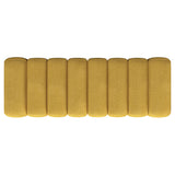 Mustard Yellow Tufted Fabric Upholstered Accent Bench