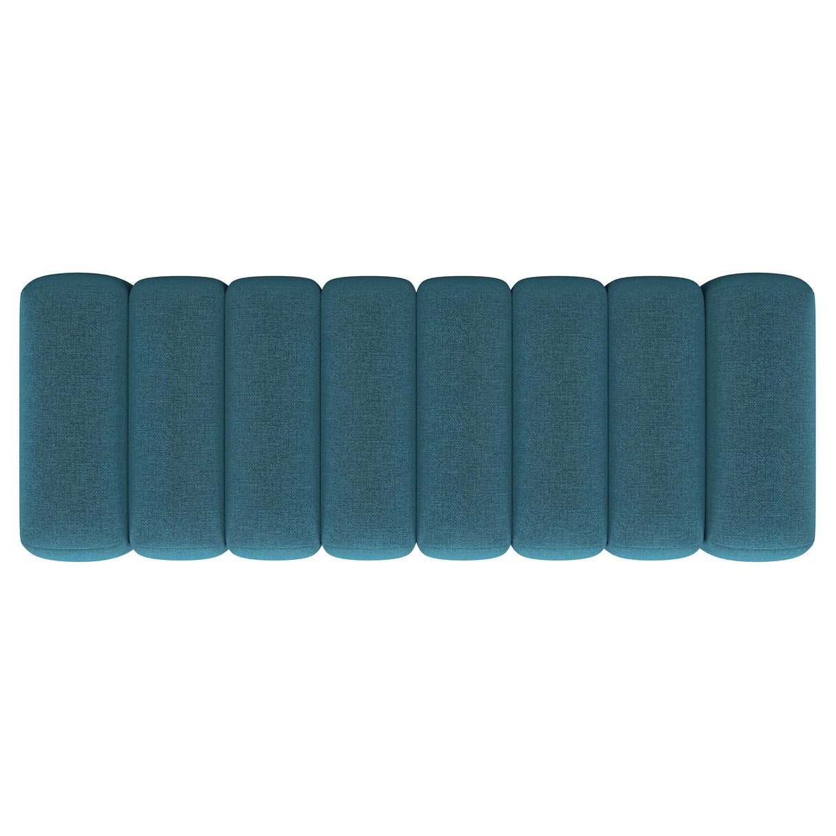 Peacock Blue Tufted Fabric Upholstered Accent Bench
