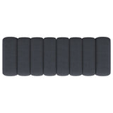 Charcoal Fabric Tufted Accent Bench with Undulating Silhouette