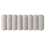 Summer Chenille Channel Accent Bench in Beige