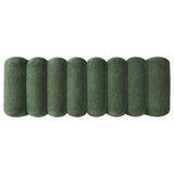 Green Chenille Channel Tufted Accent Bench
